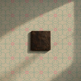 Bloomatrix | Geometrical Floral Retro Wallpaper Wallpaper Sckribbles