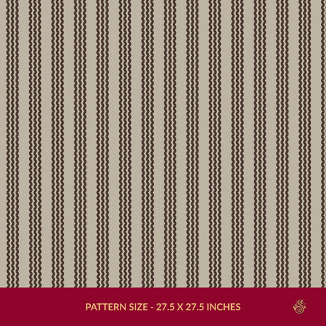 Twist & Turn | Black & Beige Wavy Vertical Striped Wallpaper Wallpaper Sckribbles