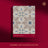 Beige and blue tile wallpaper sample.