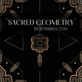 Moody Black Glamorous Luxury Art Deco Wallpaper {Sacred Geometry} Wallpaper Sckribbles