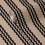 Black & Beige Wavy Vertical Striped Wallpaper {Twist & Turn} Wallpaper Sckribbles