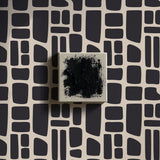 Noir Swell | Bold Abstract Geometrical Masculine Wallpaper