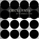 Bold Black & White Geometrical Circles Wallpaper {Circle Saga} Wallpaper Sckribbles