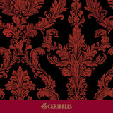 Black and red wallpaper.
