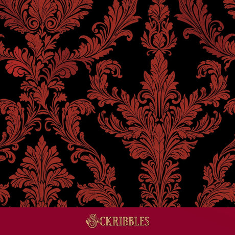 Black and red wallpaper.