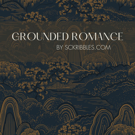 Moody Botanical Scenic Asian Wallpaper {Serene Ascend} Wallpaper Sckribbles