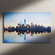 Blue New York City Skyline Canvas Wall Art Print {Blueyork} Canvas Wall Art Sckribbles   