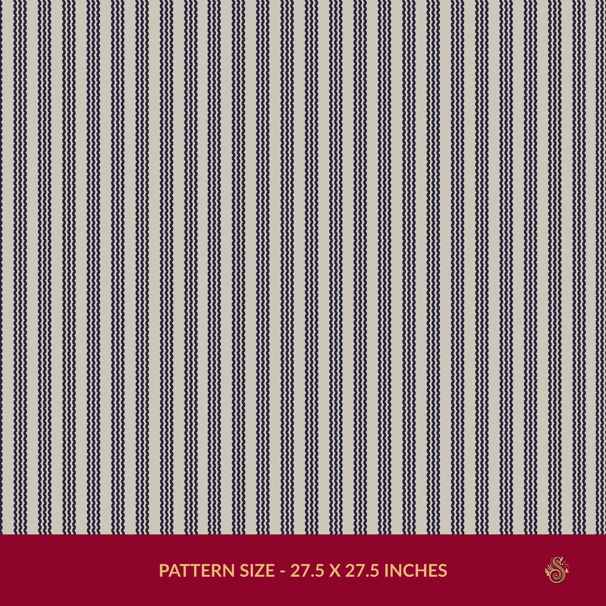 Twist & Turn | Black & Beige Wavy Vertical Striped Wallpaper Wallpaper Sckribbles