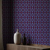 Bright Bold & Eccentric Retro Art Deco Wallpaper {Pacdeco} Wallpaper Sckribbles