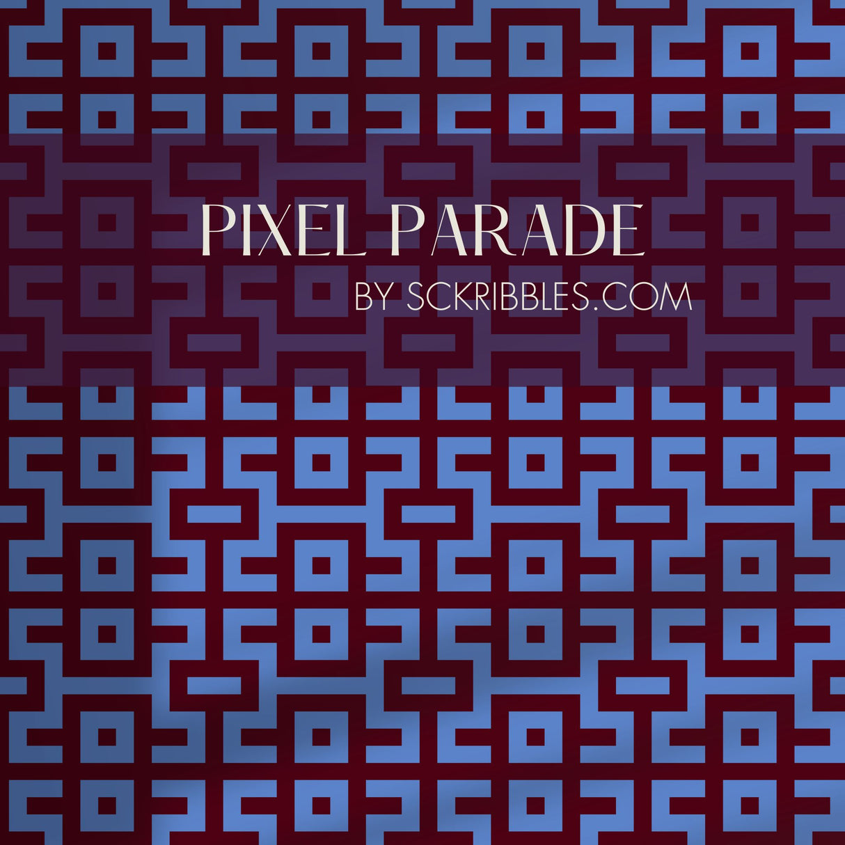 Bright Bold & Eccentric Retro Art Deco Wallpaper {Pacdeco} Wallpaper Sckribbles Traditional - (Non-Woven) Sample 14'' x 14'' / 35 x 35 cm Pixel Parade