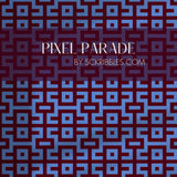 Bright Bold & Eccentric Retro Art Deco Wallpaper {Pacdeco} Wallpaper Sckribbles Traditional - (Non-Woven) Sample 14'' x 14'' / 35 x 35 cm Pixel Parade