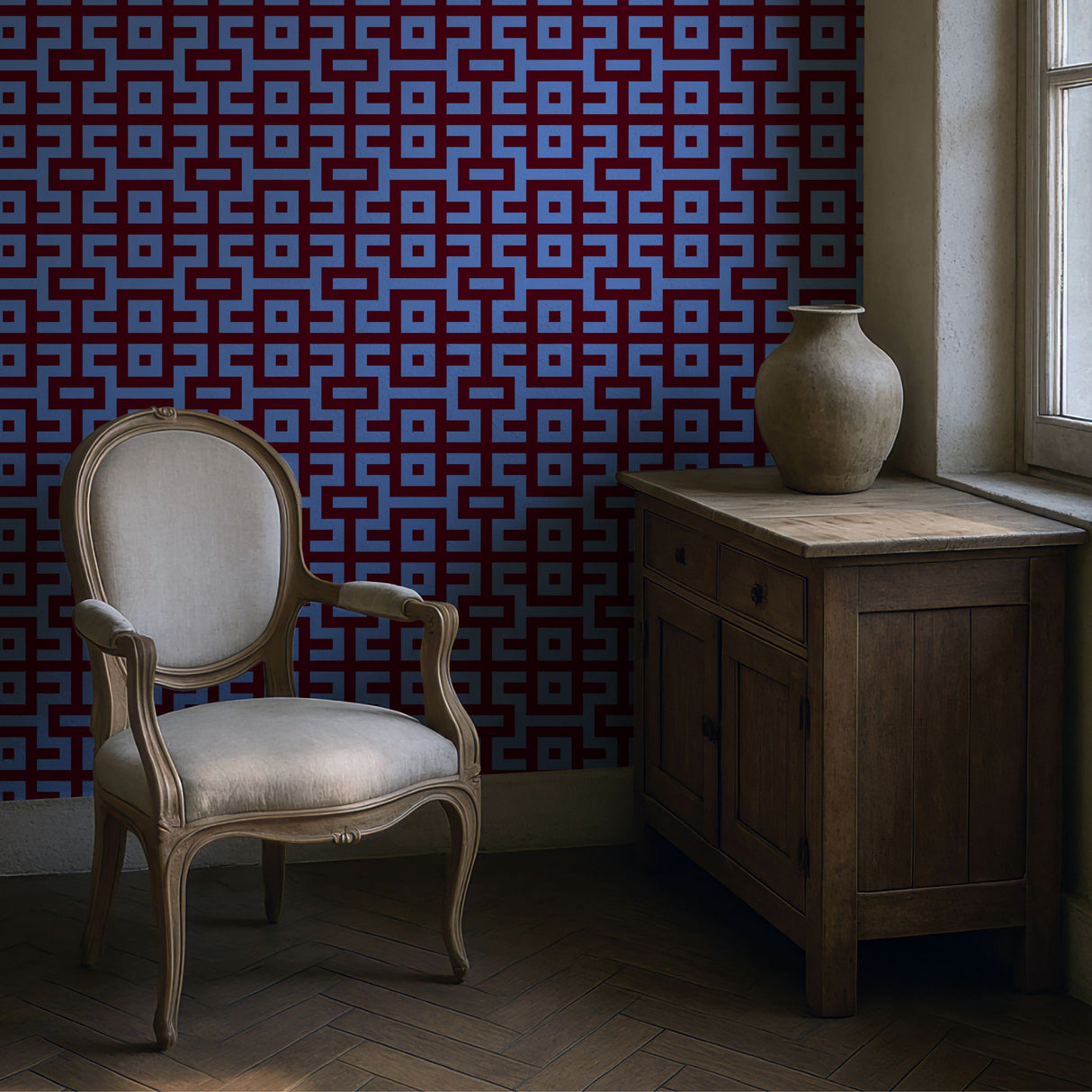 Bright Bold & Eccentric Retro Art Deco Wallpaper {Pacdeco} Wallpaper Sckribbles