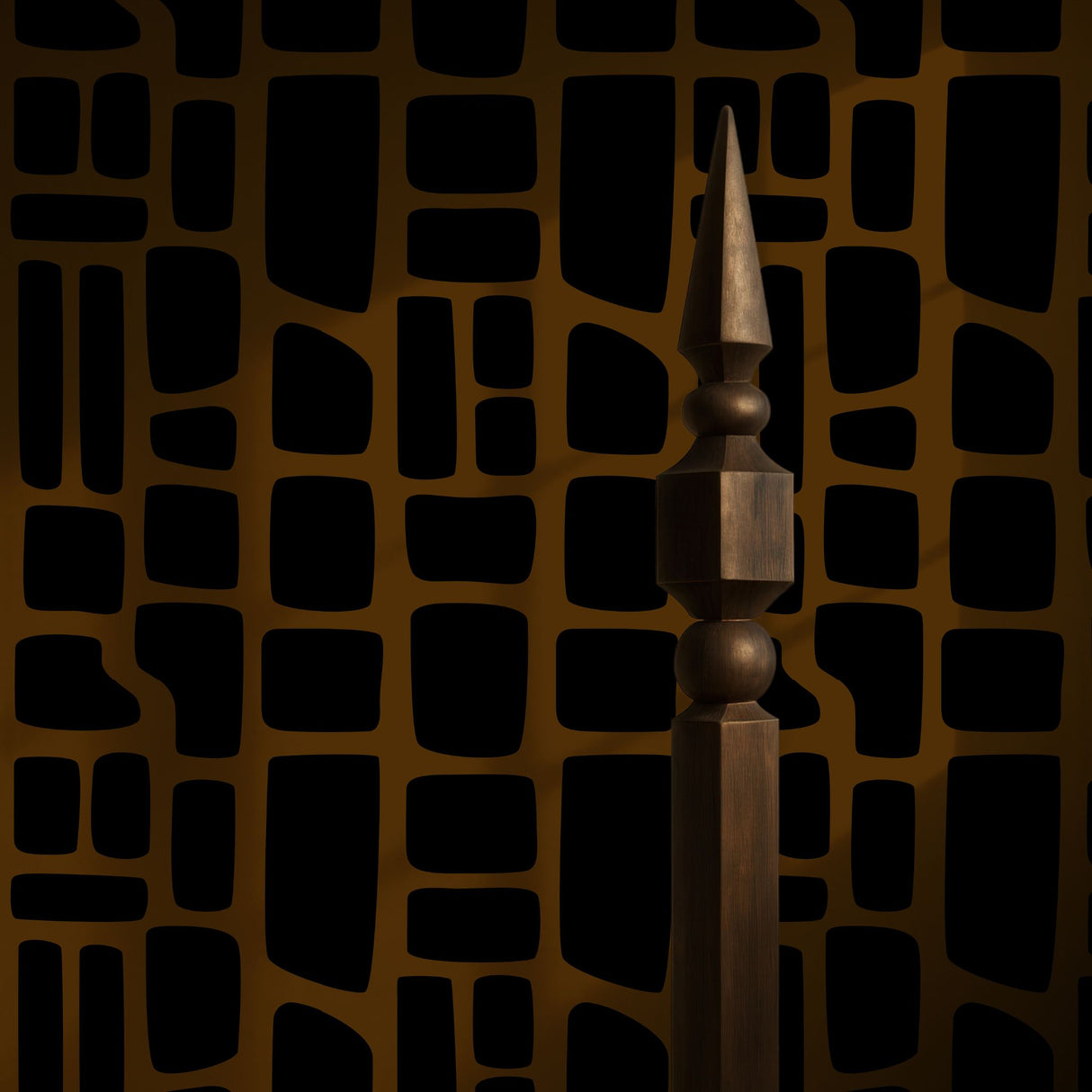 Noir Swell | Bold Abstract Geometrical Masculine Wallpaper