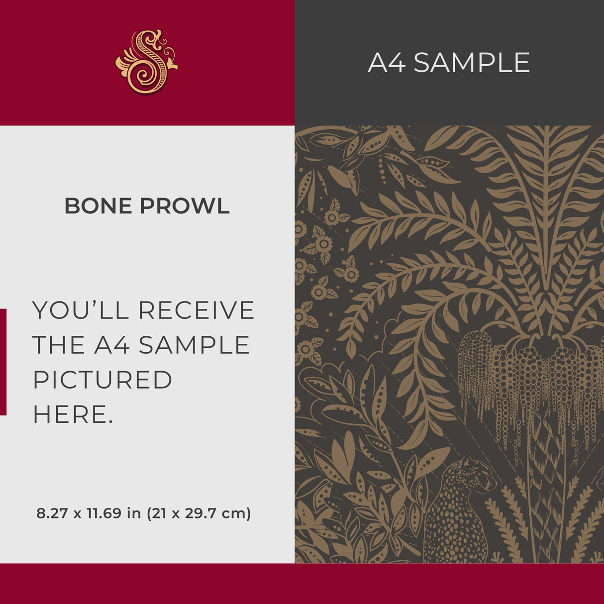 Leopard's Lair | Tropical Palm Tree Jungle Wallpaper