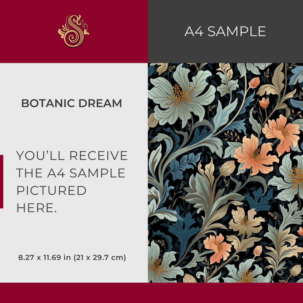 Botanic Dream | Feminine Flower Botanical Wallpaper