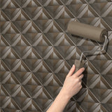 Neutral Dimensional Geometrical Masculine Men's Wallpaper {Boxform} Wallpaper Sckribbles