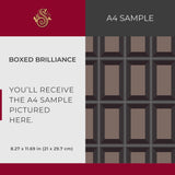 Boxed Brilliance | Brown Geometrical Rectangular Masculine Wallpaper