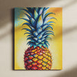 Colorful Kitchen Wall Art Canvas {Pineapple Pizazz} Canvas Wall Art Sckribbles   