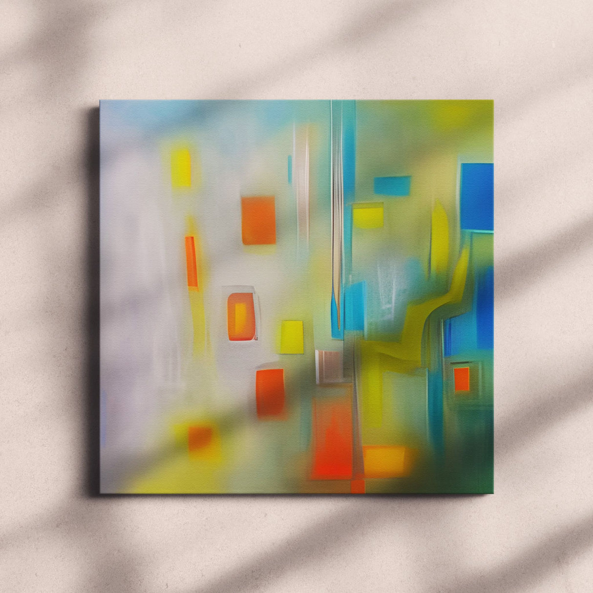 Bright Colorful Abstract Wall Art Canvas {Happy Art} Canvas Wall Art Sckribbles   