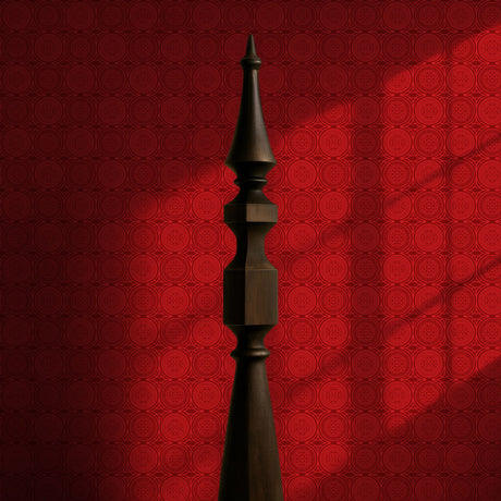 Dramatic Bright Geometrical Chinese Wallpaper {Harmony Rising} Wallpaper Sckribbles