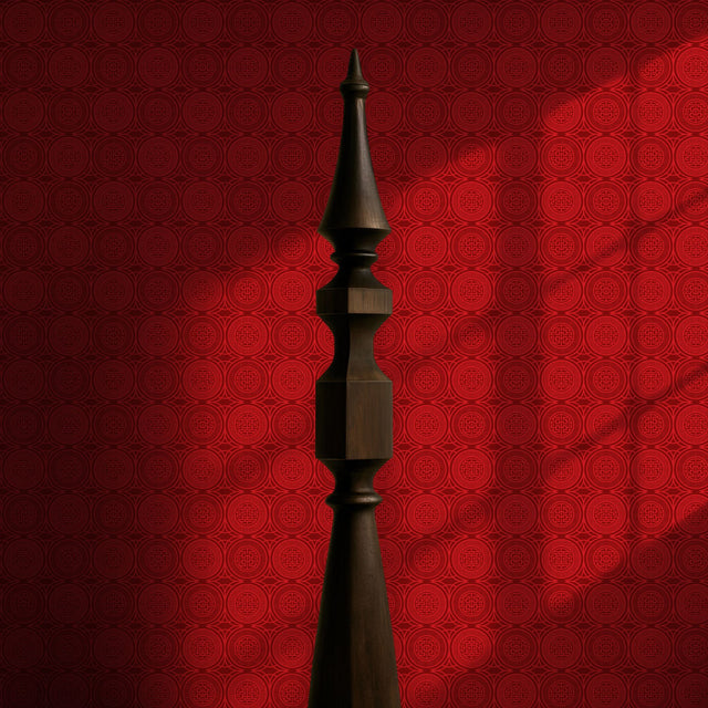 Dramatic Bright Geometrical Chinese Wallpaper {Harmony Rising} Wallpaper Sckribbles