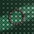 Bright green and dark purple retro tiled wallpaper.
