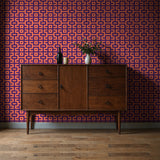 Bright Bold & Eccentric Retro Art Deco Wallpaper {Pacdeco} Wallpaper Sckribbles