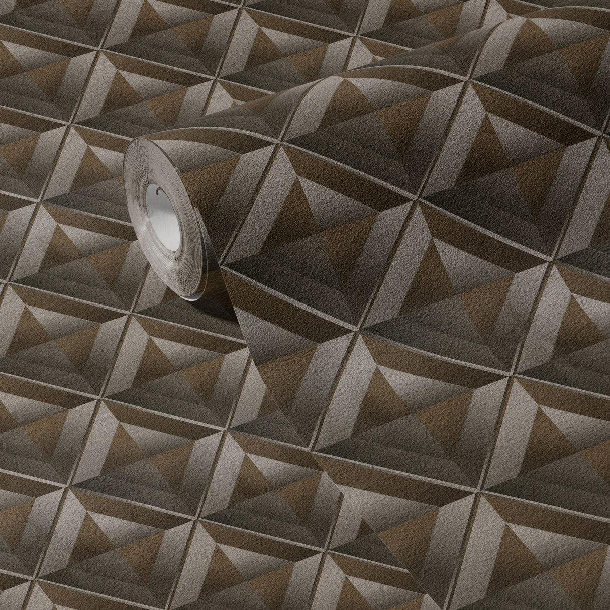 Neutral Dimensional Geometrical Masculine Men's Wallpaper {Boxform} Wallpaper Sckribbles