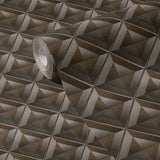 Neutral Dimensional Geometrical Masculine Men's Wallpaper {Boxform} Wallpaper Sckribbles
