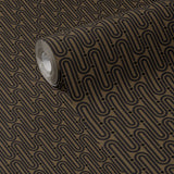 Brown Geometrical Ellipse Art Deco Wallpaper {Deco Mod} Wallpaper Sckribbles