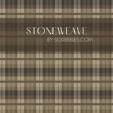 Neutral Brown Classic Traditional Plaid Wallpaper {Stoneweave} Wallpaper Sckribbles