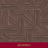 Brown rustic geometrical wallpaper.