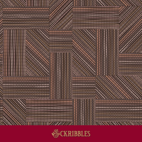 Brown rustic geometrical wallpaper.