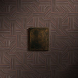 Organic Weave | Rustic Brown Geometrical Wallpaper Wallpaper Sckribbles