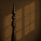 Le Labyrinthe | Moody Maze Squiggly Lines Maximalist Wallpaper Wallpaper Sckribbles