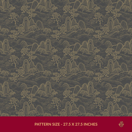 Serene Ascend | Moody Botanical Scenic Asian Wallpaper Wallpaper Sckribbles