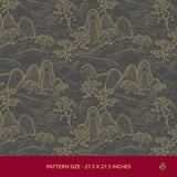 Serene Ascend | Moody Botanical Scenic Asian Wallpaper Wallpaper Sckribbles