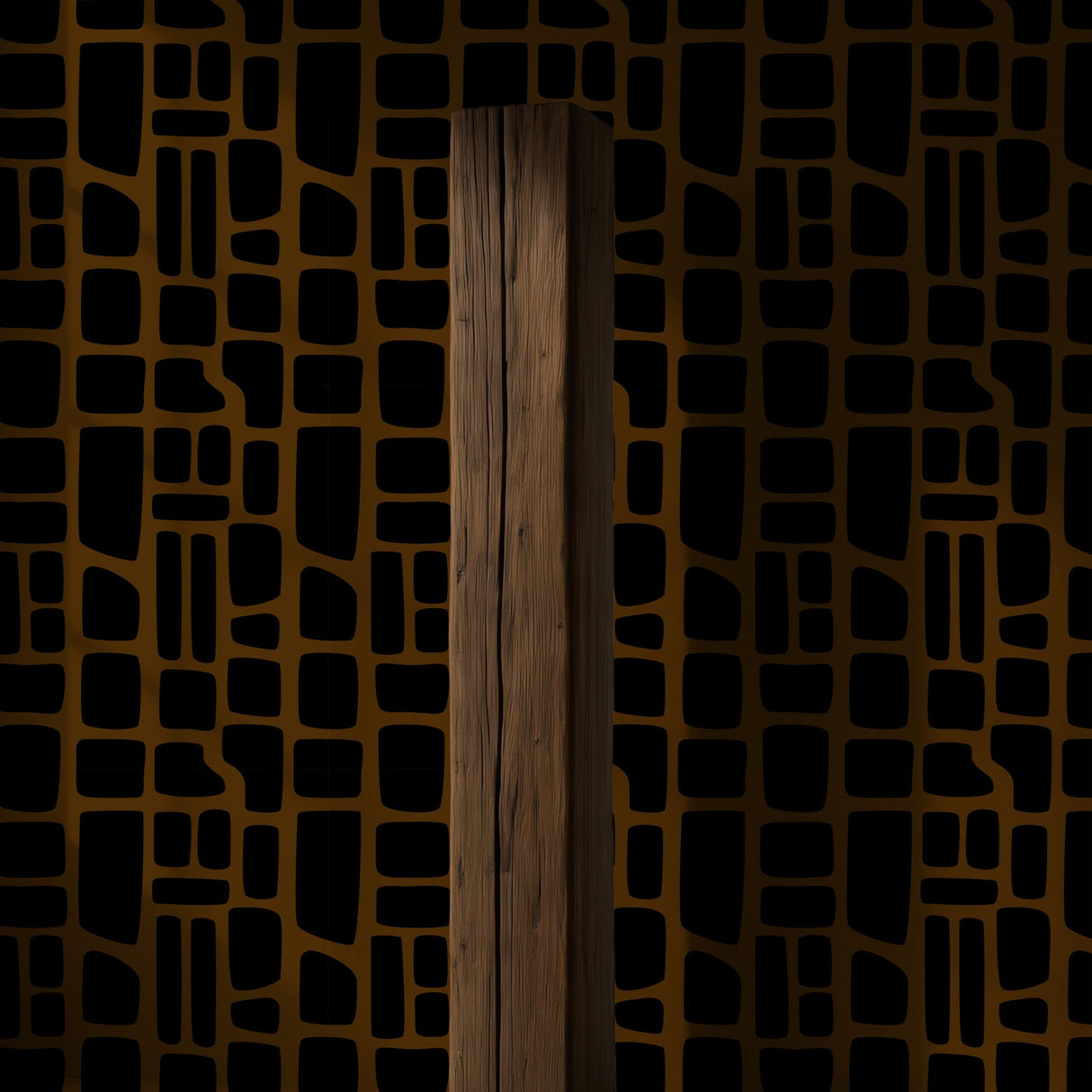 Noir Swell | Bold Abstract Geometrical Masculine Wallpaper