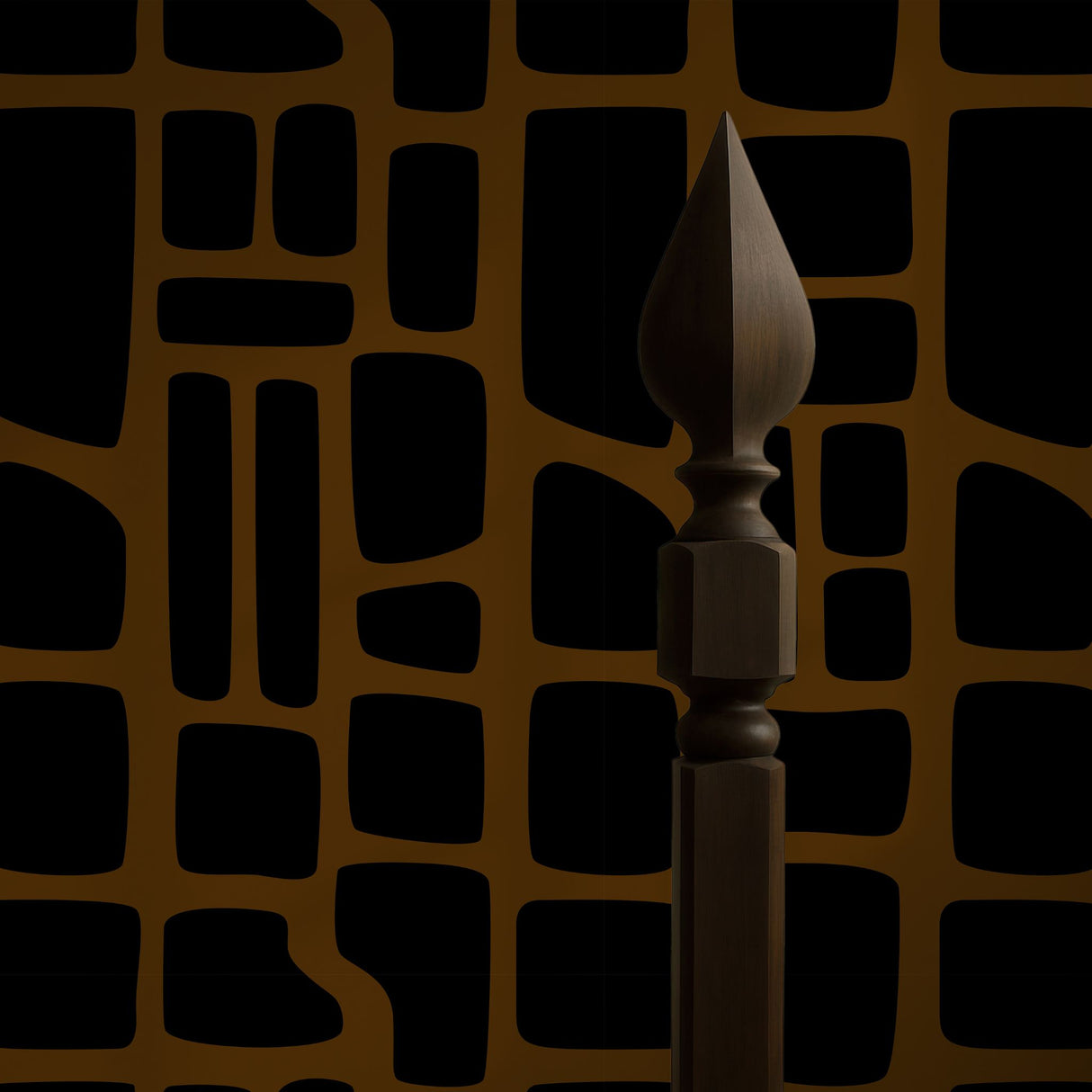 Noir Swell | Bold Abstract Geometrical Masculine Wallpaper