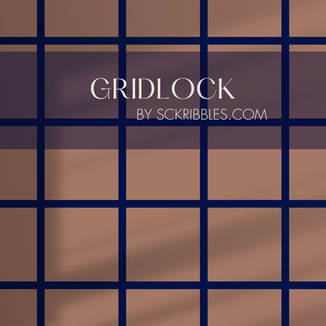 Brown & Blue Mesh Grid Geometrical Wallpaper {Gridlock} Wallpaper Sckribbles