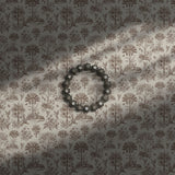 Brown jungle toile wallpaper.