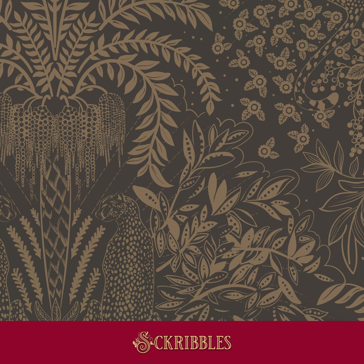 Brown jungle wallpaper.