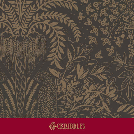 Brown jungle wallpaper.