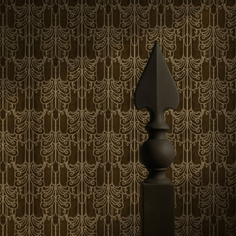 Gritty Luxe | Luxurious Decadent Moody Art Nouveau Wallpaper Wallpaper Sckribbles