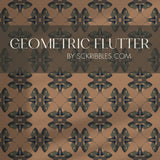 Moody Dark Academia Geometrical Moth Wallpaper {Moth Matrix} Wallpaper Sckribbles Peel & Stick - (Budget) Sample 14'' x 14'' / 35 x 35 cm Geometric Flutter