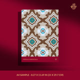 Brown retro wallpaper sample.