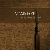 Le Labyrinthe | Moody Maze Squiggly Lines Maximalist Wallpaper Wallpaper Sckribbles