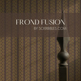 Linear Leaves | Botanical Vines Striped Leaf Foliage Wallpaper