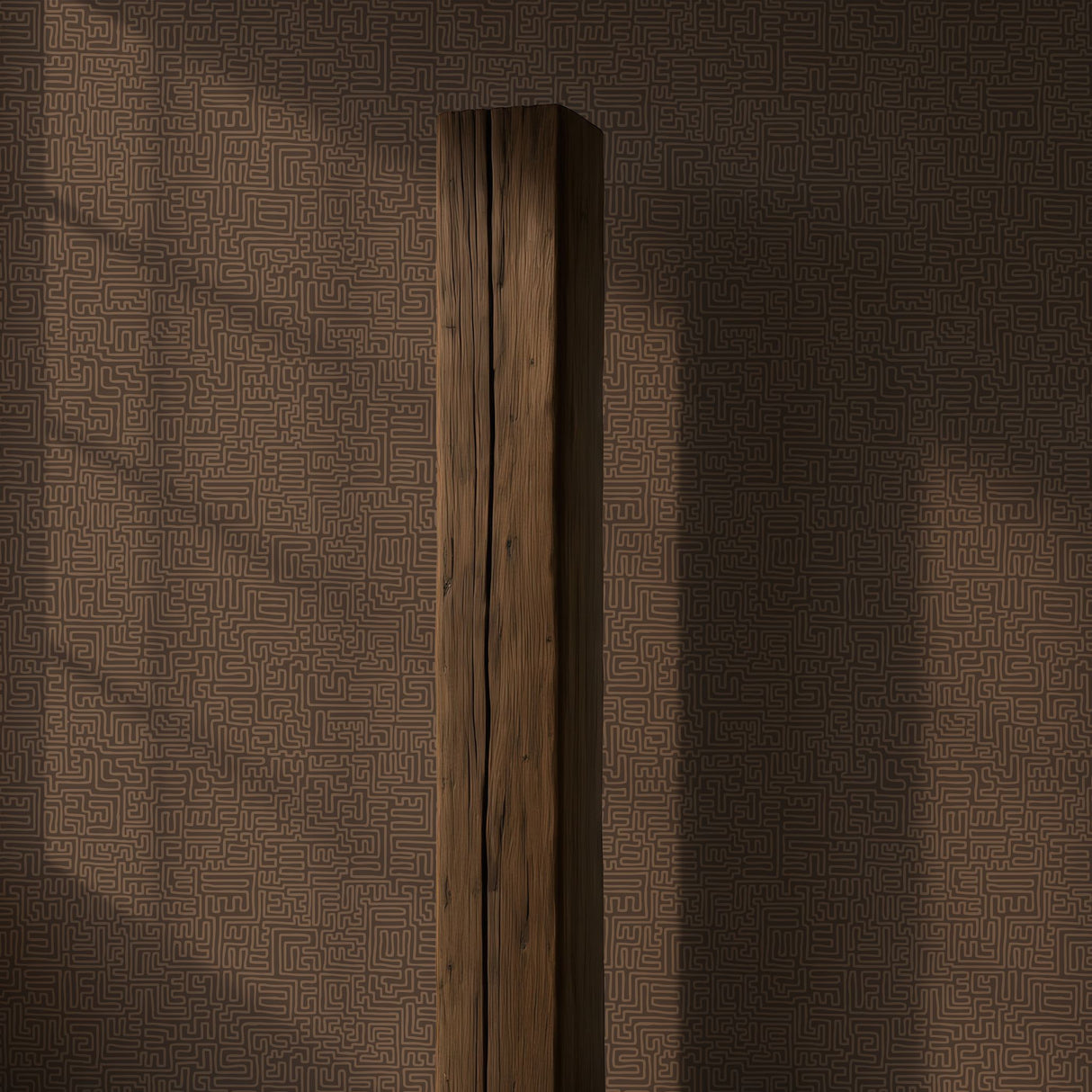 Maximalist Swirls | Cool Trendy Squiggly Bold Maze Wallpaper