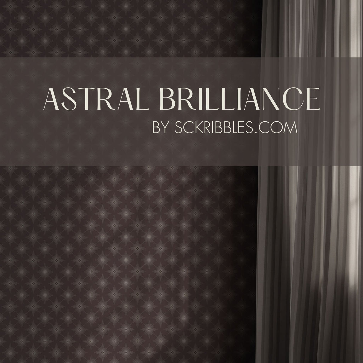 Astralis Royale | Elegant Moody Stars Art Deco Wallpaper